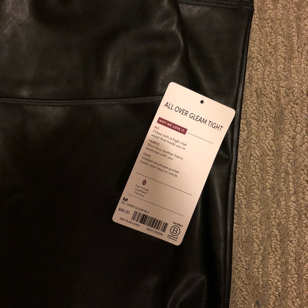 Leather like leggings brand new from Althea